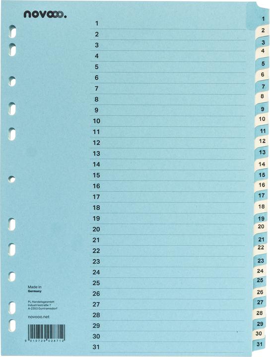 Image du produit Novooo Répertoire en carton bleu/beige A4