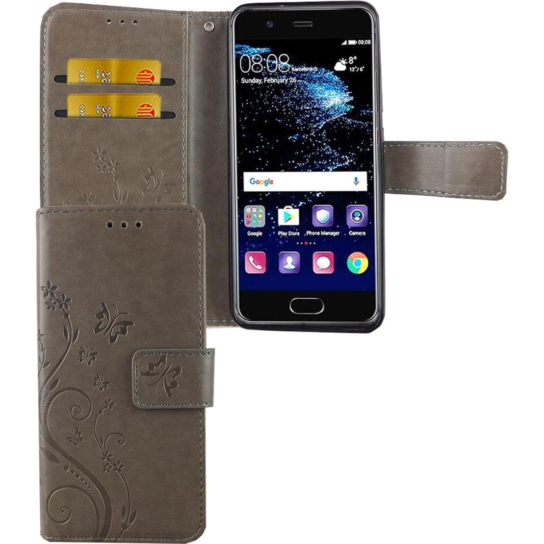 Thumbnail - König Design Hülle Handy Schutz für Huawei P10 Case Cover Tasche Wallet Etui Handyhülle Neu (Haier P10), Smartphone Hüll...
