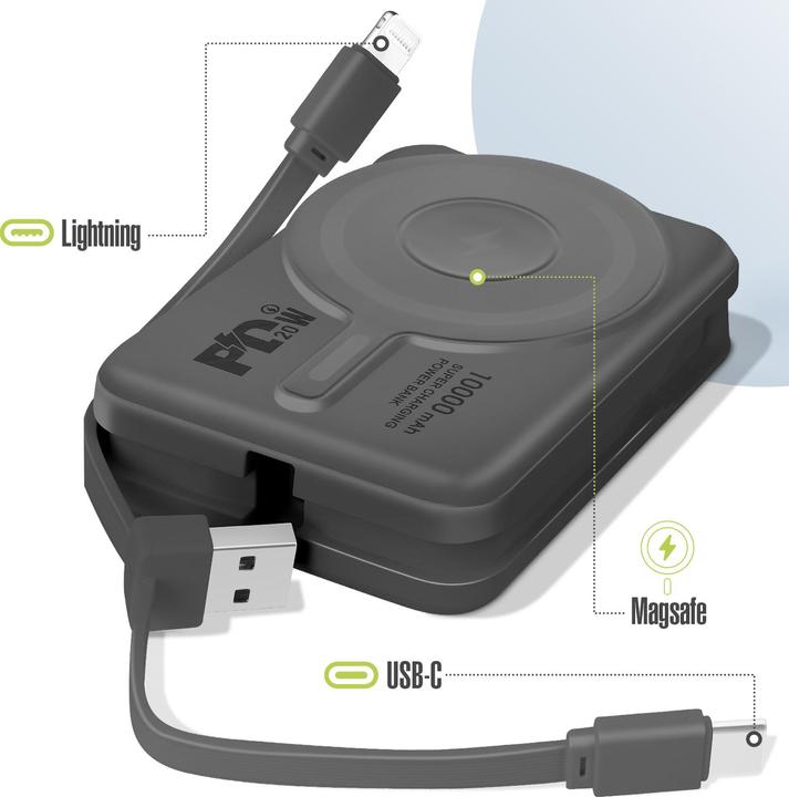 Image du produit Moxie Banque d'alimentation MagSafe de 10 000 mAh (10000 mAh)