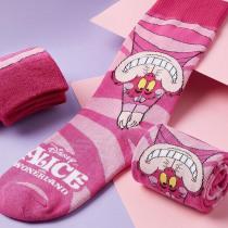Image du produit Cerdá Chaussettes Disney Alice au pays des merveilles Grinsec chat Upside Down 36-43 (Une unité par pack, 36 - 43)