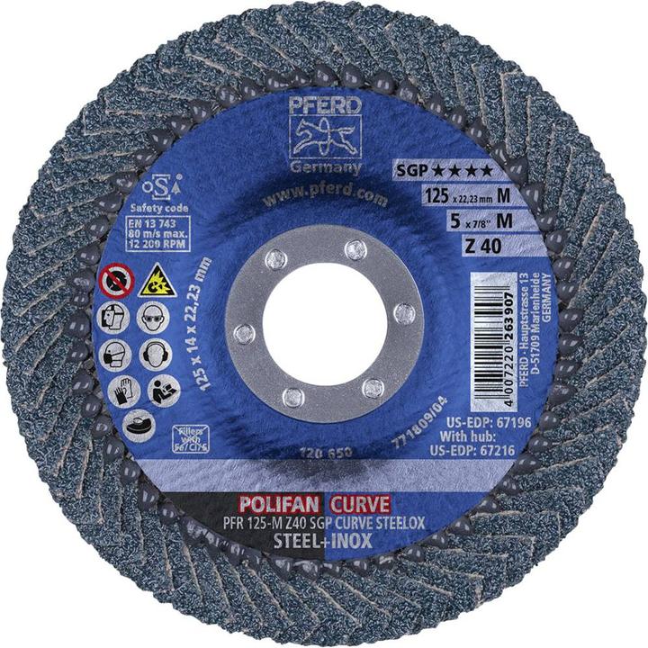 Produktbild Pferd Fächerschleifscheibe (40)