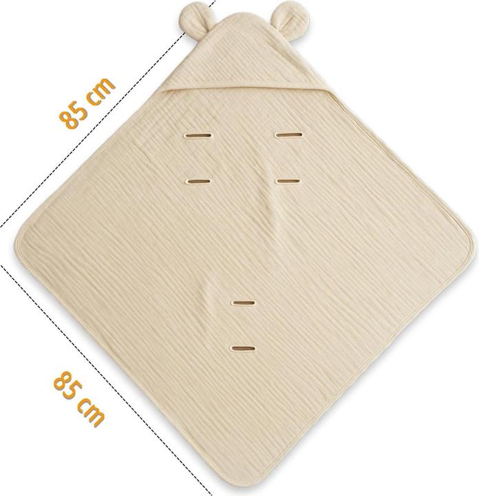 Produktbild Totsy Baby Einschlagdecke für Babyschale 85x85 cm (85 x 85 cm)