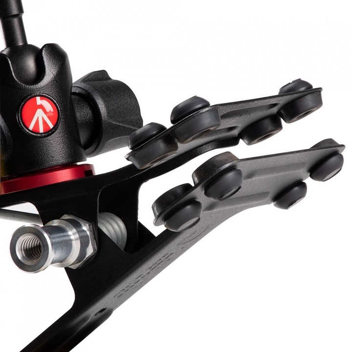 Actual product image Manfrotto Spring Clamp, Universalklammer Cold Shoe mit Kugelkopf und Blitzschuh (Stand clamp)
