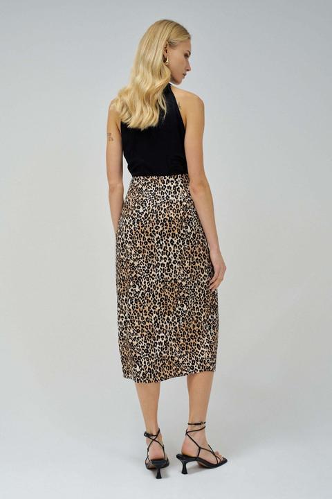Immagine prodotto Salsa Jeans Midirock Animal Print Skirt with Button Detail (XS)