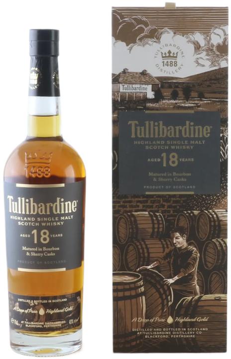 Tullibardine 18 Years Old Highland Single Malt in GP 43% Vol. 0,7l (1 x 70 cl)