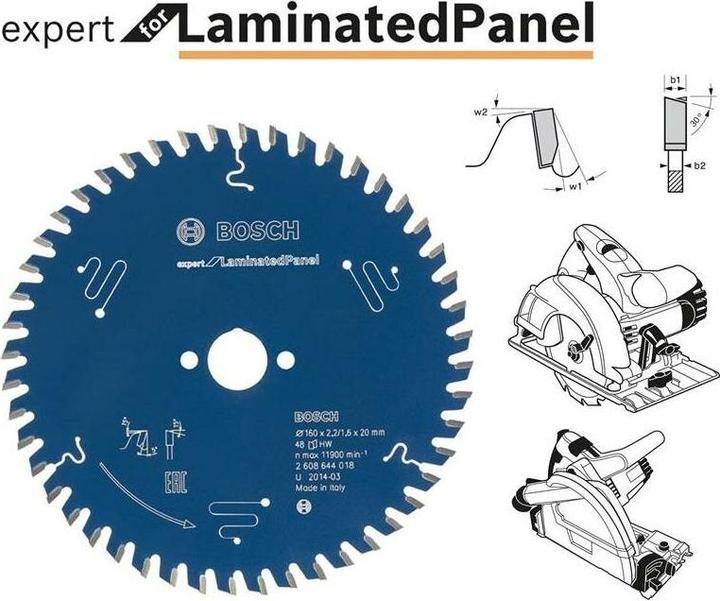 Productafbeelding Bosch Professional Zubehör Cirkelzaagblad Expert voor Lami