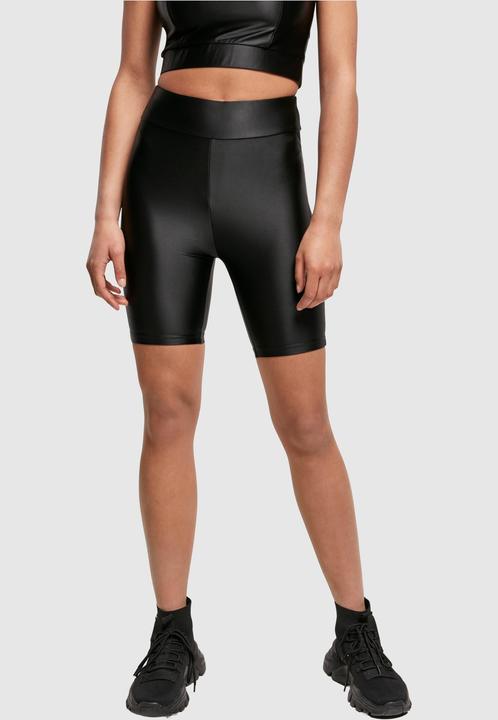 Actual product image Urban Classics Ladies Highwaist Shiny Metallic Cycle Shorts (XS)