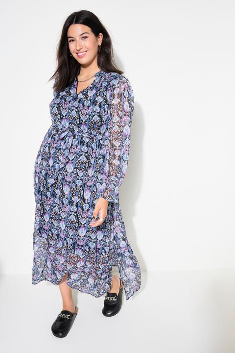 Produktbild Studio Untold Maxikleid, A-Line, grafischer Print, elastische Taille (50, 52)