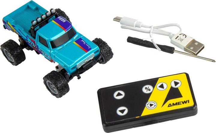 Produktbild Amewi Monster Truck Die Cast 1:64 RTR, Blau, Altersempfehlung (RTR Ready-to-Run)