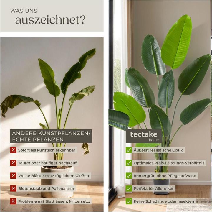 Image du produit tectake Arbre oiseau de paradis Tropic (160 cm)