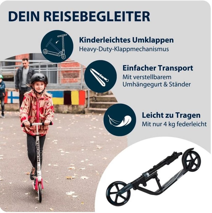 Productafbeelding Hudora Wielstap 205 - Zwart