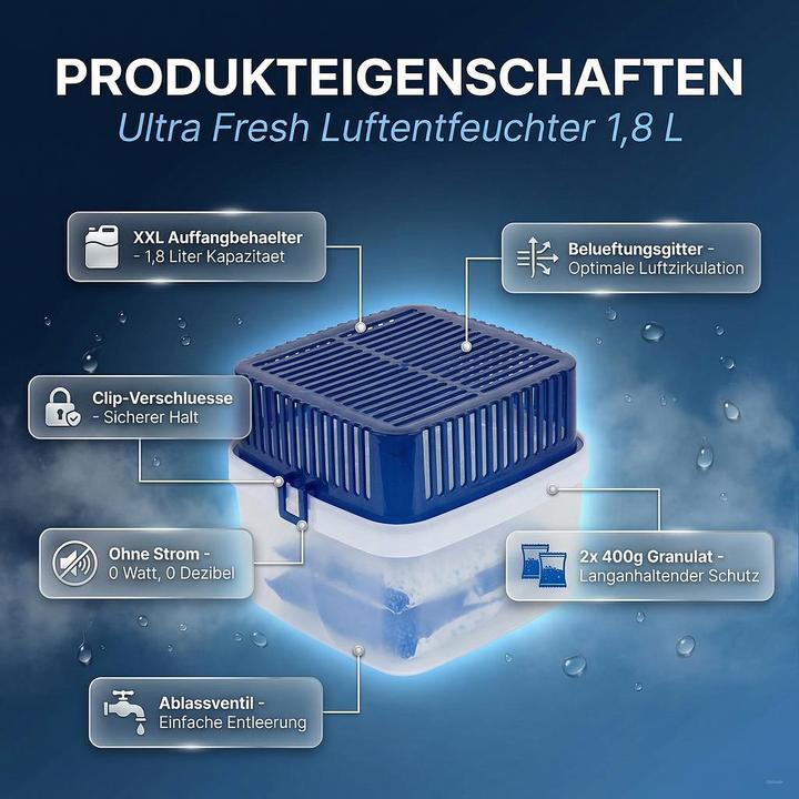 Actual product image Koopman Dehumidifier 1800 ml with 2 refills (25 m²)