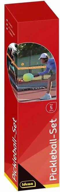 Actual product image Idena Pickleball set net 2x rackets/balls 5 pieces