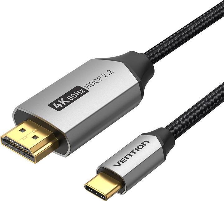 Vention USB-C to HDMI Cable 1m CRBBF (Black) (1 m, HDMI, 2.0)