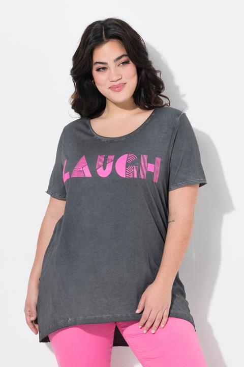Produktbild Angel of Style T-Shirt, A-Linie, leuchtender Schriftzug LAUGH (50)