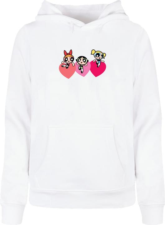 Produktbild Merchcode Ladies The Powerpuff Girls - Triple Heart Basic Hoody - 189763 (XL)