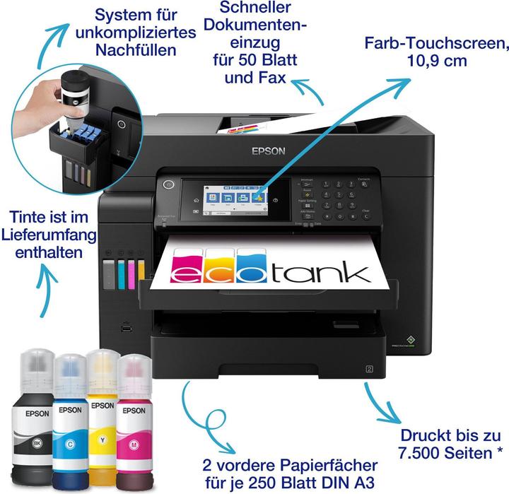 Actual product image Epson EcoTank ET-16600 (Ink tank, Colour)