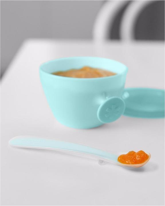 Actual product image Skiphop Easy Serve Travel Bowl with Spoon and Drink Bottle