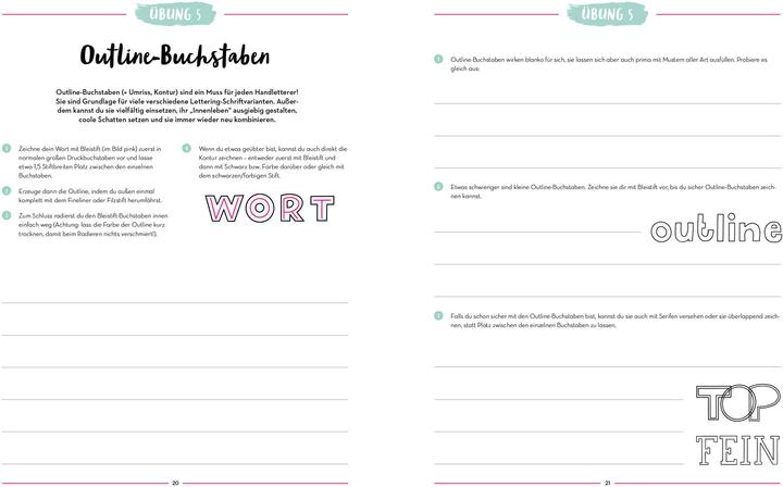 Image du produit Handlettering – Super easy! Übungsheft mit original Tombow ABT Dual Brush Pen (Allemand, Édition Michael Fischer, 2021)