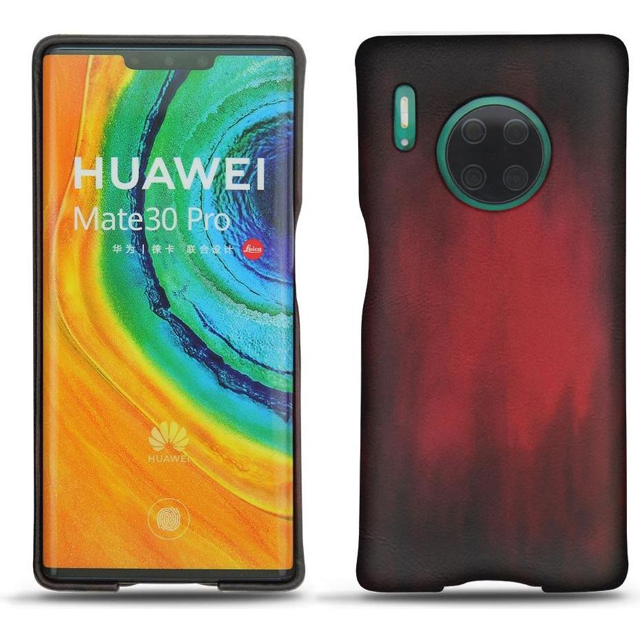 Noreve Lederschutzhülle (Huawei Mate 30 Pro), Smartphone Hülle, Rot