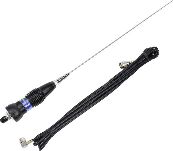 Produktbild President Antenne CB MS 85, 250 W, 85 cm, 26–28 MHz, mit fester Halterung und 4 Meter Kabel im Liefe