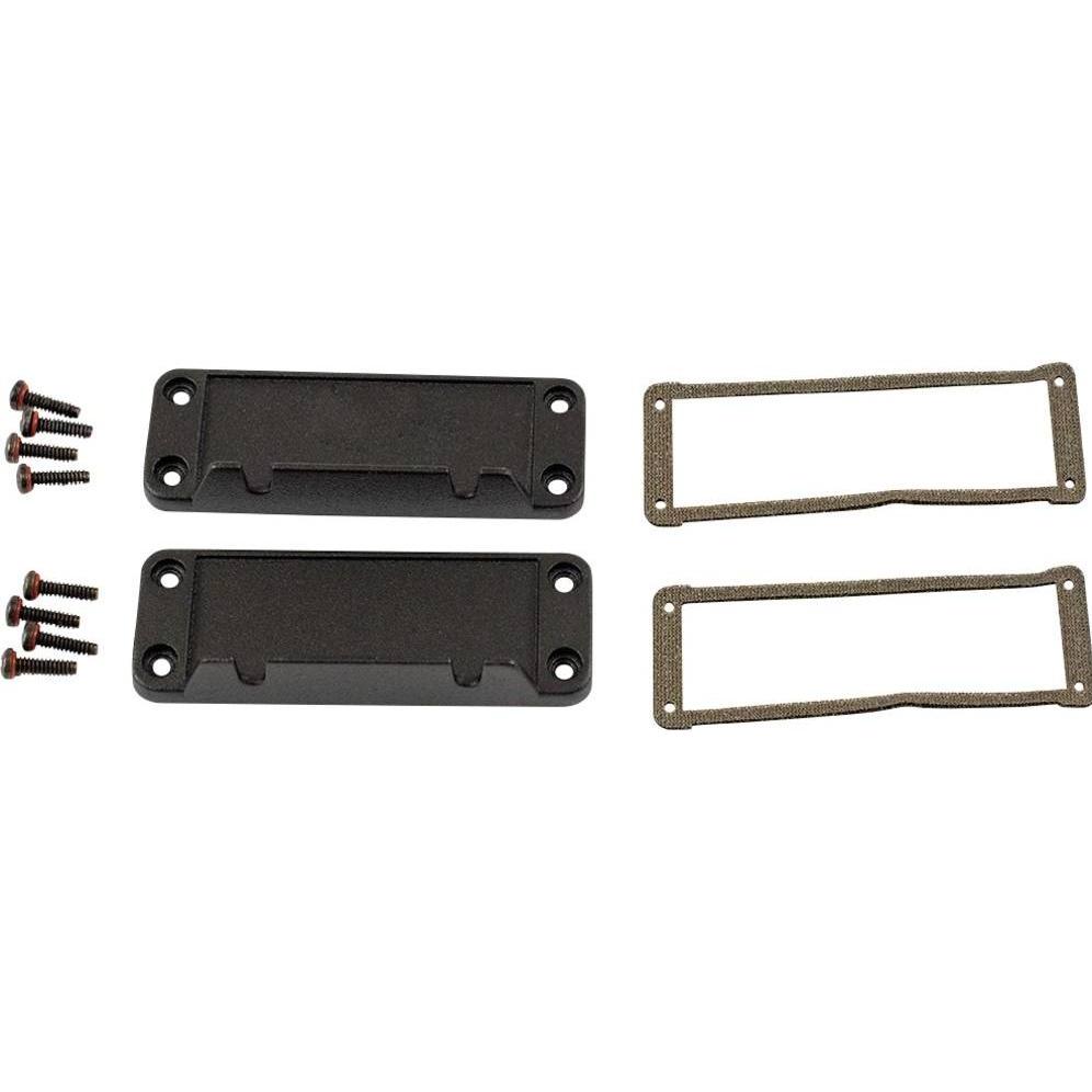 Hammond gefe EMI/RFI-Endplatten - 2er-Pack, Elektronikzubehör + Gehäuse, Schwarz