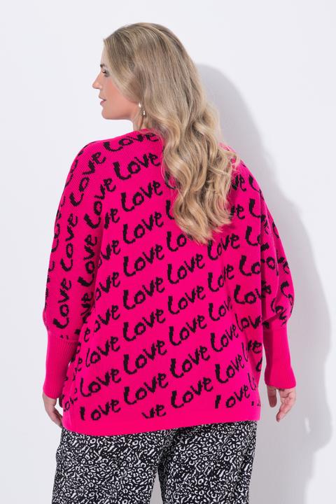 Image du produit Miamoda Pull coupe poncho, inscriptions LOVE (58)