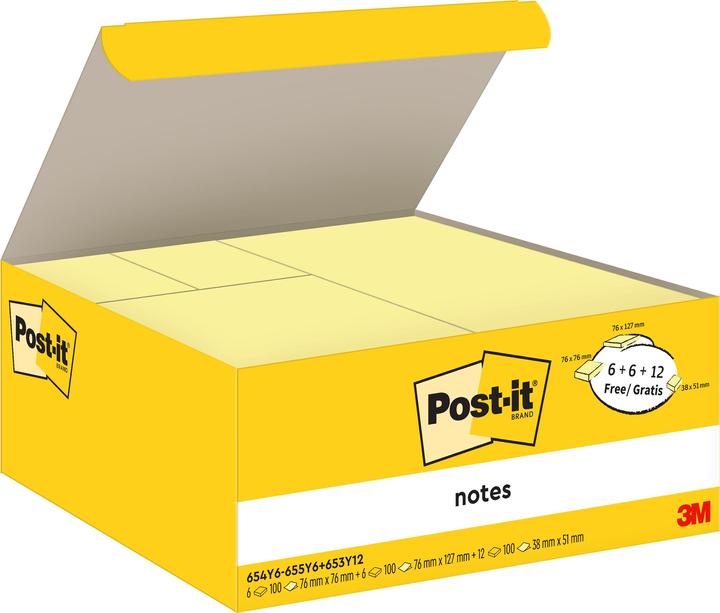 Immagine prodotto Post-it - (76 x 76 mm, 76 x 127 mm, 38 x 51 mm)