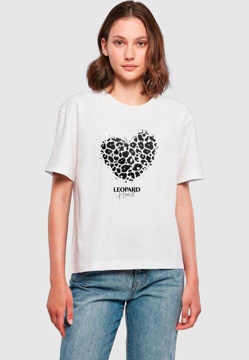 Produktbild Merchcode Ladies Leopard Heart Everyday Tee - 193473 (XXL)