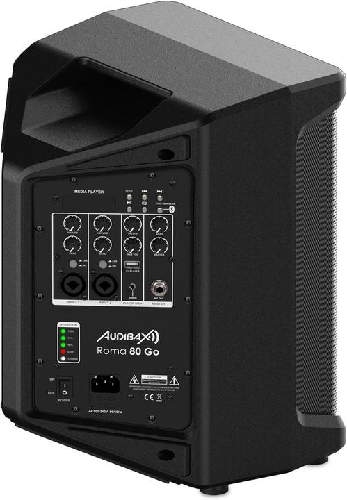 Produktbild Audibax Rom 80 Go Portable Bluetooth PA System with Battery 65 Inches 80 W (Aktiv)