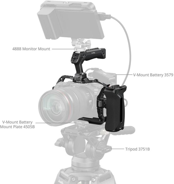 Immagine prodotto SmallRig 5958 HawkLock Quick Release Cage Kit for Canon EOS R6 Mark III / R6 Mark II (Advanced Edition) (Gabbietta)