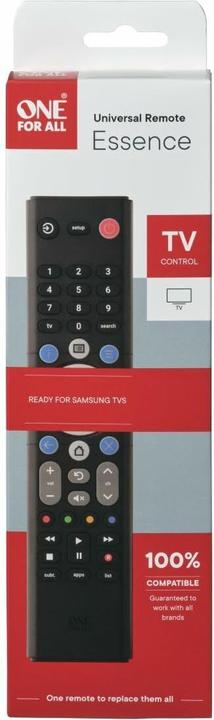 Actual product image One for All Essence TV Universalfernbedienung URC 1211 (Universal remote control, Infrared)