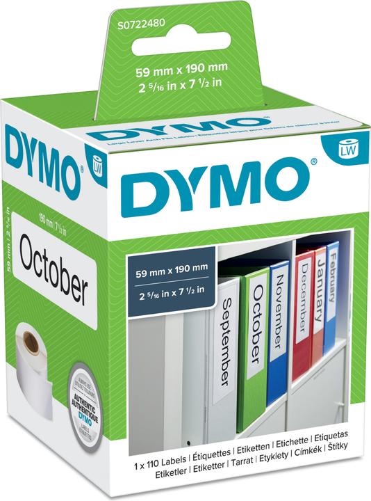 Dymo Folder labels
