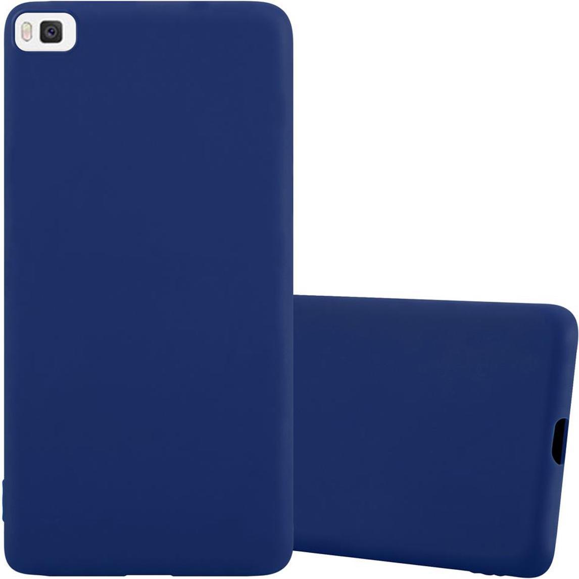 Cadorabo TPU Candy Cover (Huawei P8), Smartphone Hülle, Blau