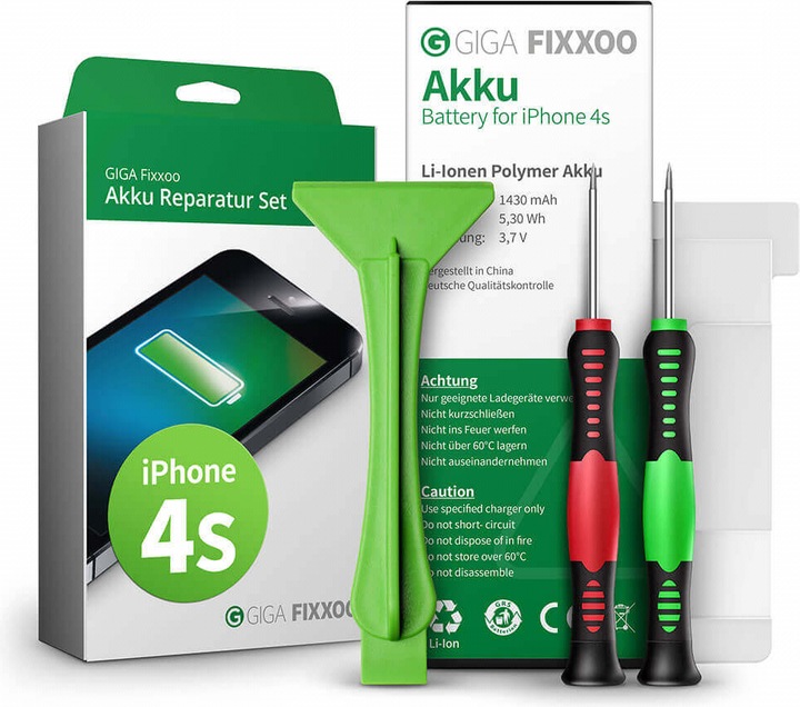 Produktbild Giga Fixxoo iPhone 4s Akku Komplettset (Akku, iPhone 4S)