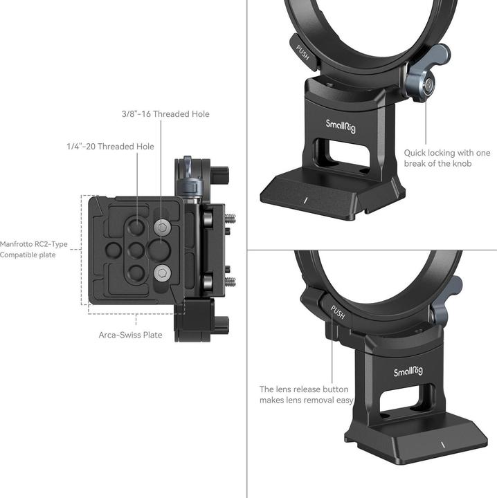 Image du produit SmallRig 4424 Plaque de montage horizontal à vertical pour Sony Alpha 7C II / Alpha 7CR