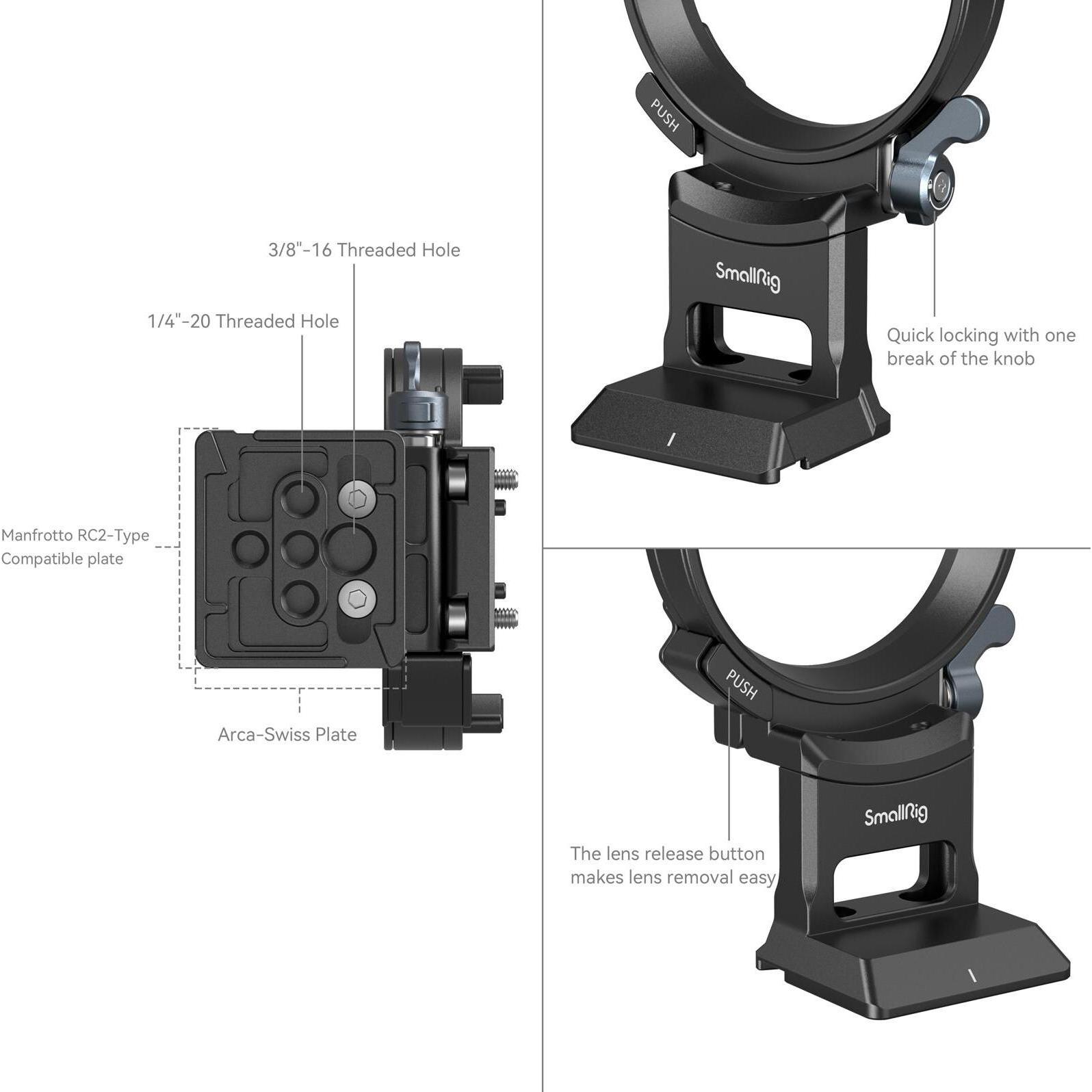 Thumbnail - SmallRig 4424 Horizontal to Vertical Mount Plate for Sony Alpha 7C II / Alpha 7CR, Video Zubehör