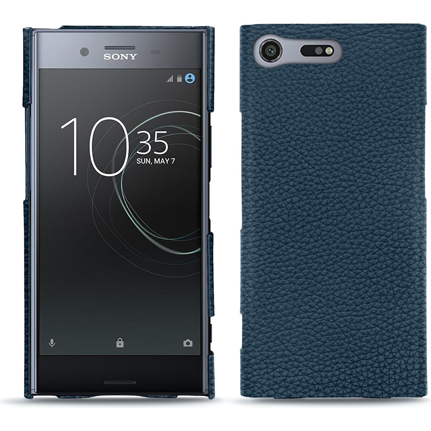Noreve Lederschutzhülle (Sony Xperia XZ Premium), Smartphone Hülle, Blau