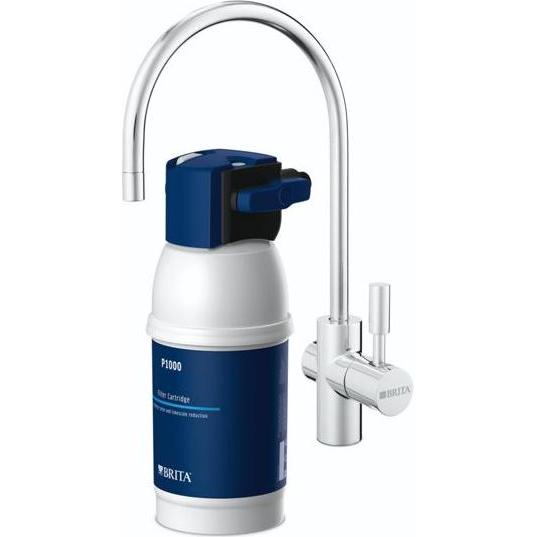 Brita On Line Active Plus Starterset, Wasserfilter, Silber