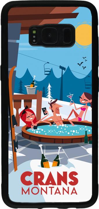 Image du produit PhoneLook Coque Silicone rigide noir Crans-Montana Mountain Jacuzzi (Samsung Galaxy S8)