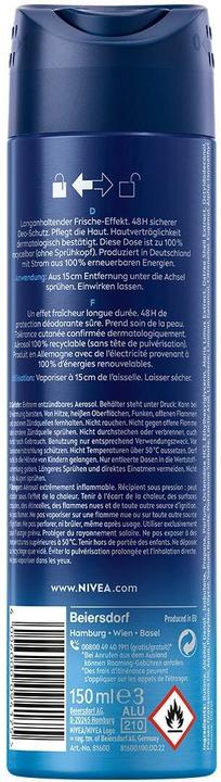 Actual product image NIVEA MEN Fresh Active Spray (Spray, 150 ml)