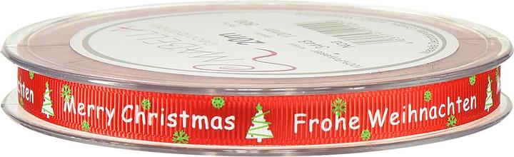 Produktbild Mabella Geschenkband Frohe Weihnachten Dekoband Polyester