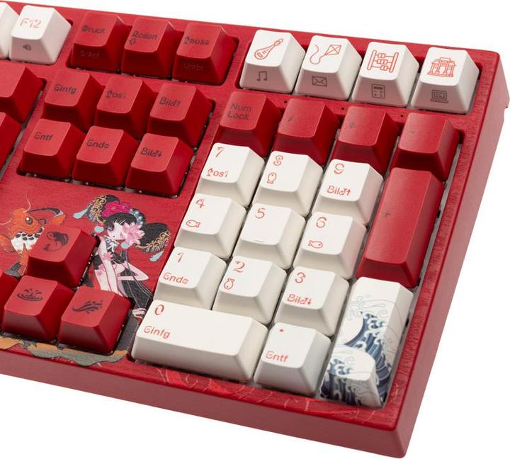 Actual product image Varmilo VEA109 Koi Gaming Keyboard, MX-Silent-Red, white LED (DE, Cable)