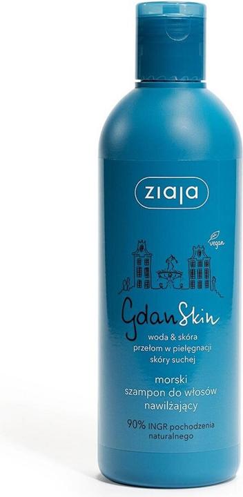 Actual product image Ziaja Gdanskin Marine Moisturising Shampoo For Hair 300Ml (300 ml, Liquid shampoo)