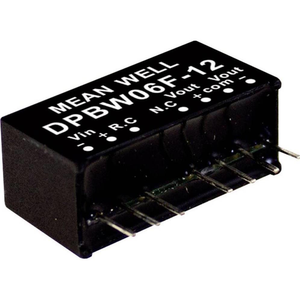 MeanWell, Spannungswandler, DC/DCWandlerModule Serie DPBW06 SIP/SIL8 Case Dual Output 1 geregelt