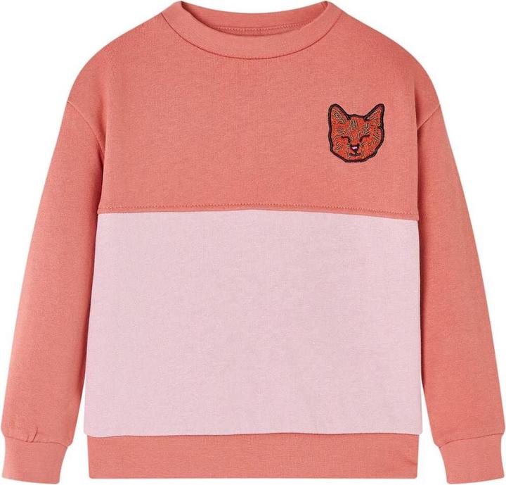 Actual product image VidaXL Children's sweatshirt with colour block Pink 104,Material: 80 (104)