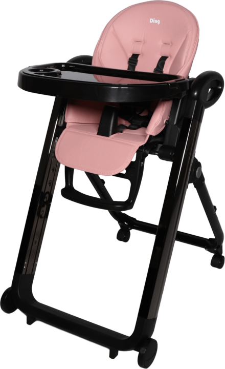 Actual product image Ding Baby Hochstuhl Royal - Pink/Silber (Highchair)