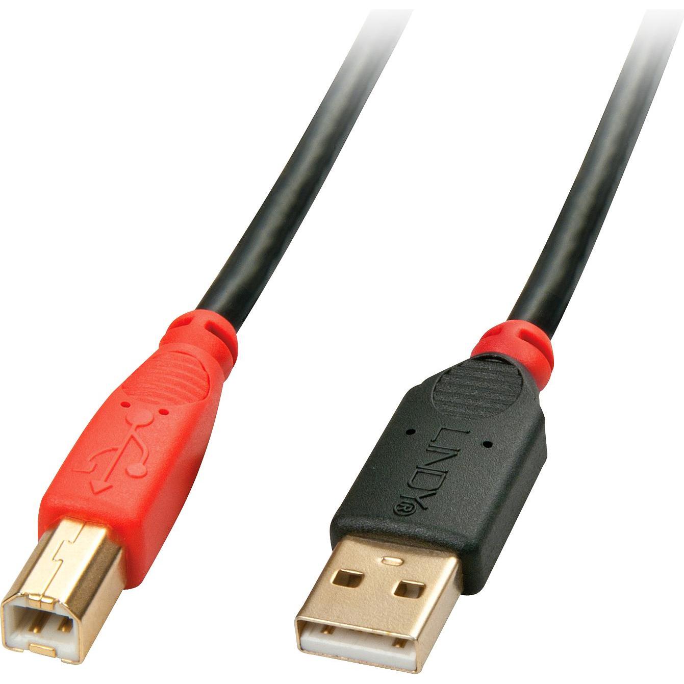 Lindy Cavo attivo USB 2.0 A/B 15m USB 2.0 ad alta velocità fino a 480MBit/s (15 m, USB 2.0), Cavo USB