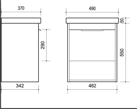 Image du produit Domoletti Basin Cabinet Sa 50c