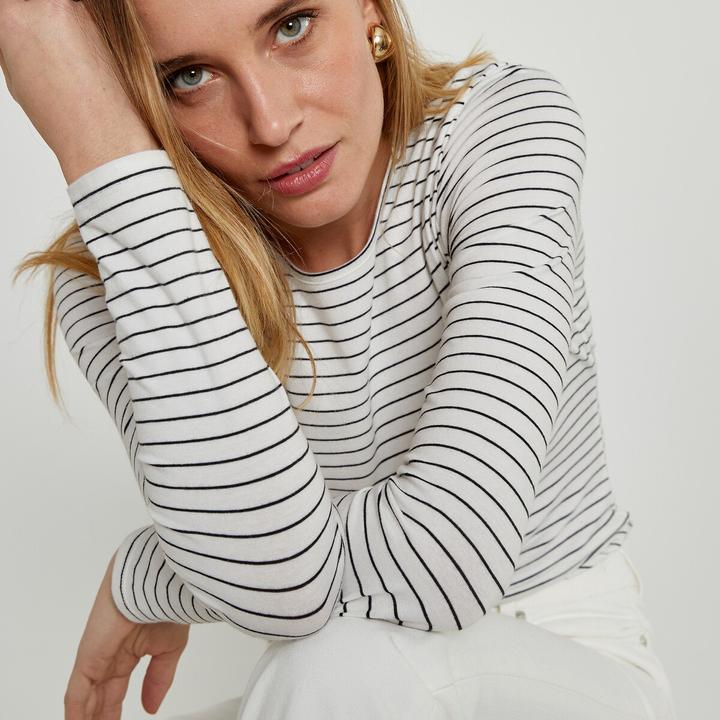 Produktbild La Redoute Collections Matrosenshirt mit langen Ärmeln (XS)